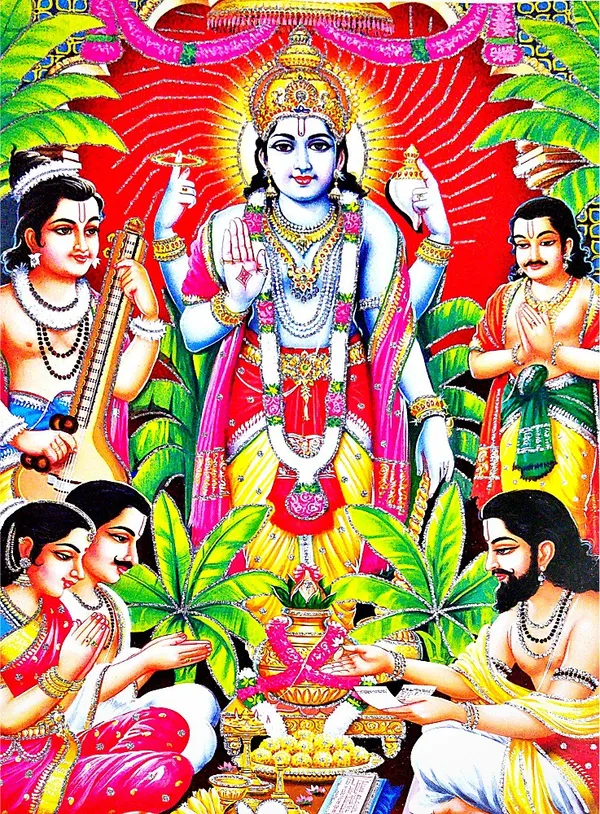 Photo_&_Frame_Satya_Narayan___(42_X_32_Cm_)|_God__s