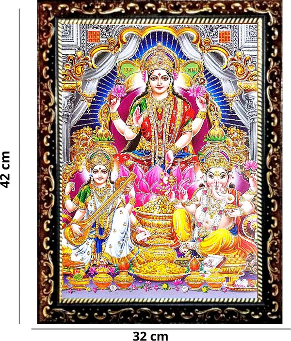 Photo_&_Frame_Laxmi_Ganesh_Saraswati