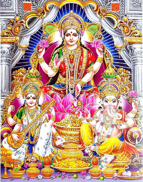 Photo_&_Frame_Laxmi_Ganesh_Saraswati