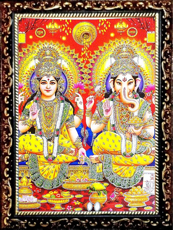 Photo_&_Frame_Laxmi_Ganesh_Saraswati