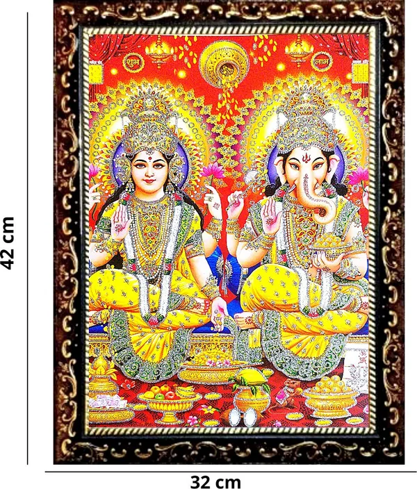 Photo_&_Frame_Laxmi_Ganesh_Saraswati