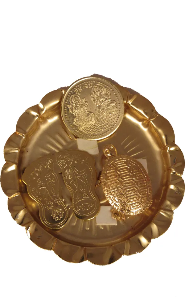 Laxmi_Pooja_Thali_Plated_Yantra_(Pack_Of_4)