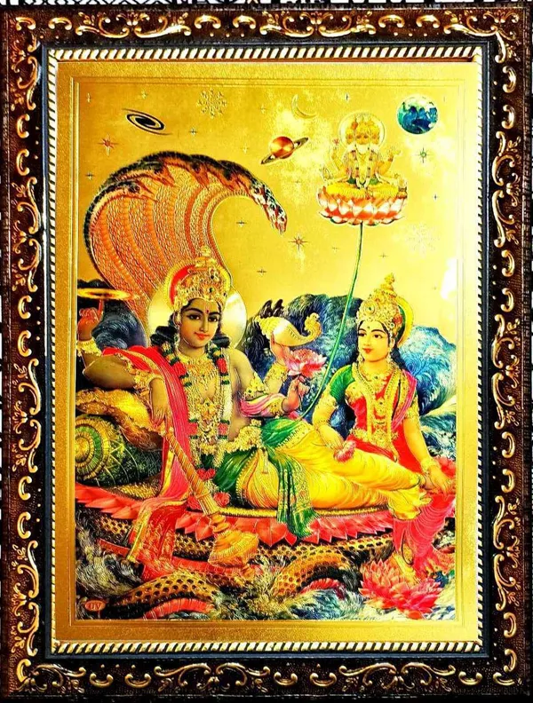 Photo_&_Frame_God_Vishnu_Laxmi