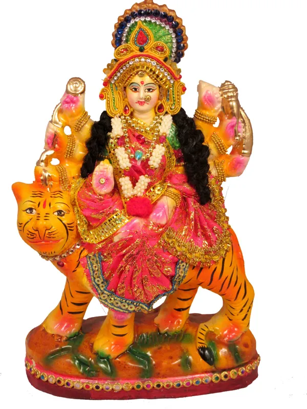 Goddess_Maa_Durga_Devi_Idol_Statue_Sherawali_Mata_Rani_Spiritual_Puja_Vastu_Showpiece_Figurine