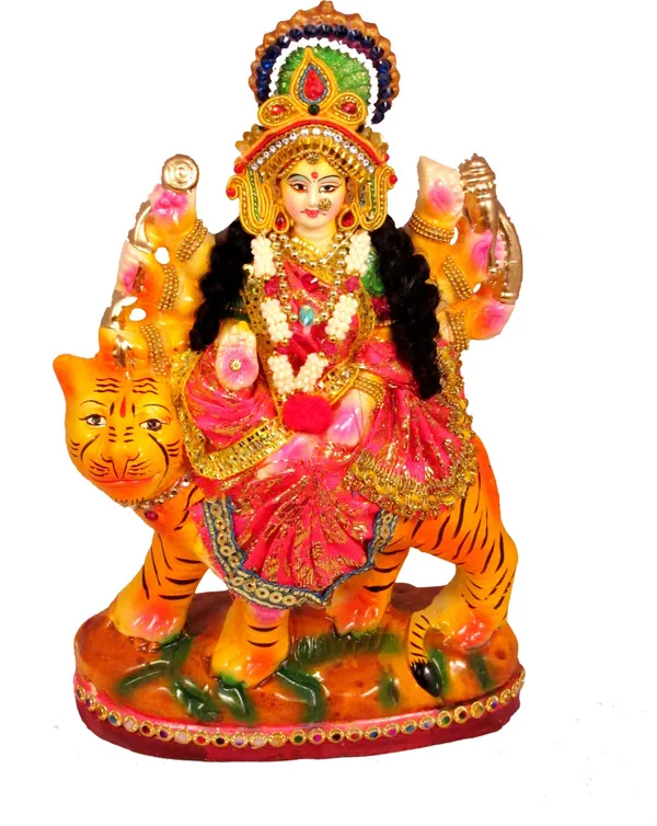 Goddess_Maa_Durga_Devi_Idol_Statue_Sherawali_Mata_Rani_Spiritual_Puja_Vastu_Showpiece_Figurine
