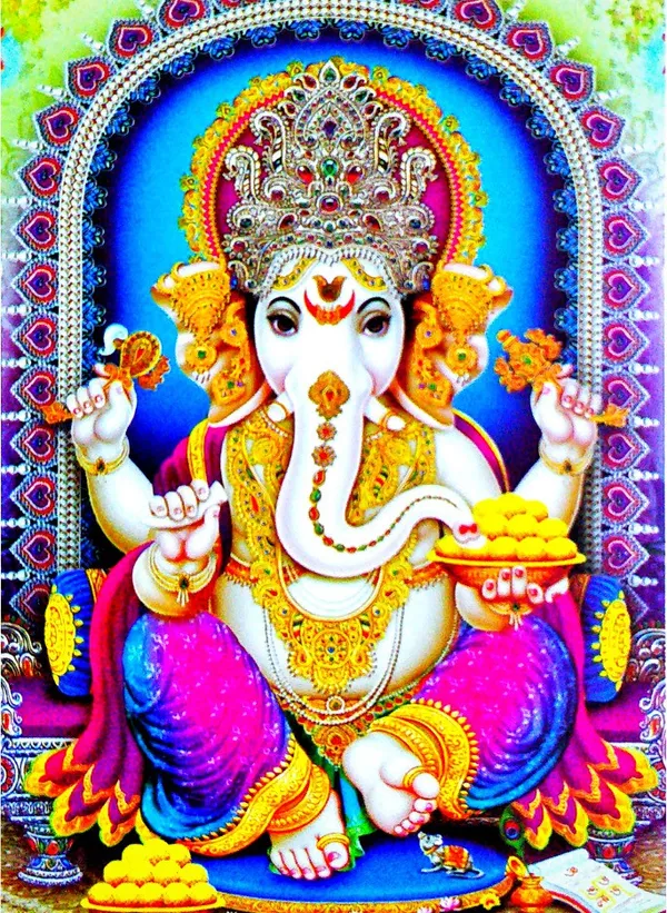 Photo_&_Frame_Ganesha___|_Ganesha_Ji_|_For_Pooja