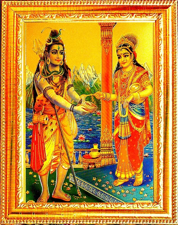 Photo_&_Frame_Annapurna_Ji_With_Shiv_Ji