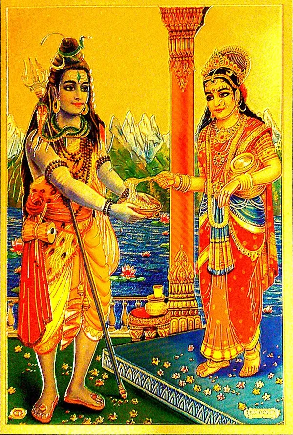 Photo_&_Frame_Annapurna_Ji_With_Shiv_Ji