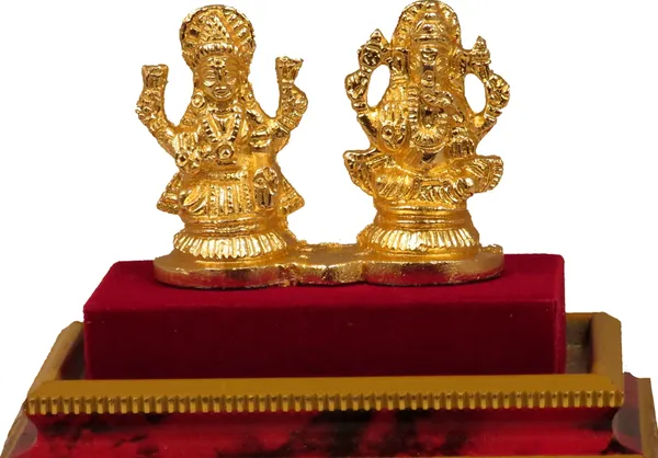 Gold_Plated_Brass_Laxmi_Ganesh_Idol_|_Ganesha_Statue_|_Ganpati_Murti_|_For_Home_Decor_|_Gift_Decorative_Showpiece_-_7_Cm_(Brass,_Gold)