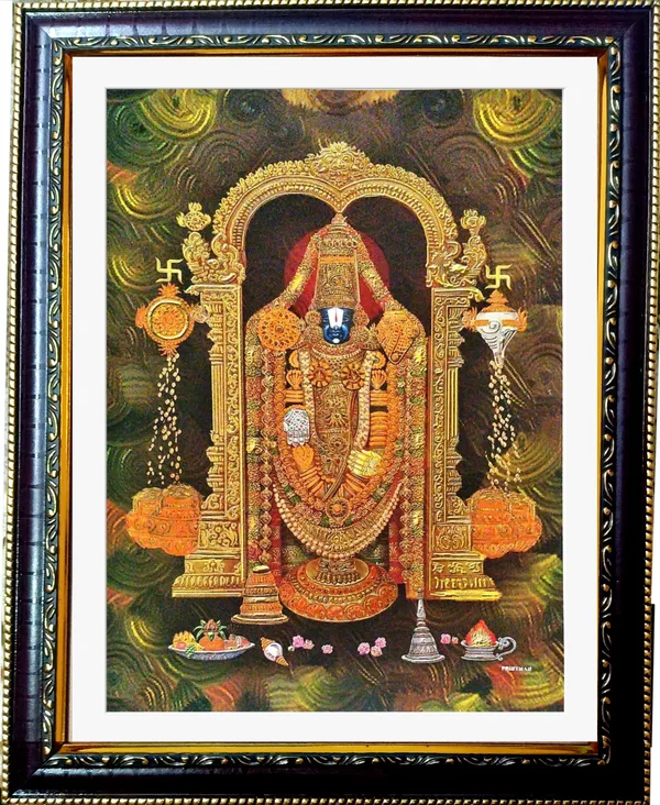 Photo_&_Frame_Tirupati_Balaji___|_Big_Size___(_48_X_37_)_|