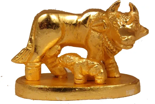 Brass_Cow_&_Calf_Sculputer_Handicraft_Brass_Idol_Decorative_Showpiece_-_4_Cm_(Brass,_Gold)