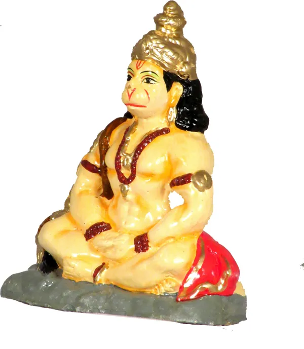 Hanuman_Murti_For_Pooja_|_Hanuman_Idol_For_Pooja_Decorative_Showpiece_-_17_Cm_(Terracotta,_Multicolor)