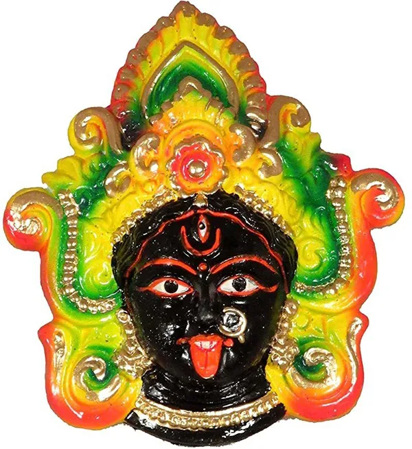 Kaali_Maa_Terracotta_Vastu_Feng_Shui_Beautiful_Maa_Kali_Face_Murti_Idol_Statue_12_Cm_(Terracotta,_Multicolor)