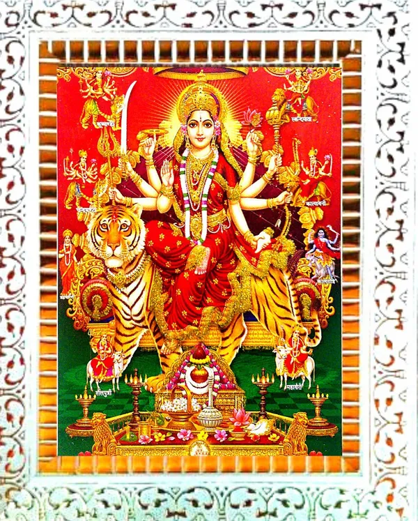 Photo_&_Frame_Durga_Maa