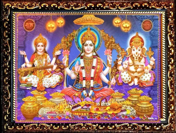 Photo_&_Frame_God_Laxmi_Ganesh_Saraswati