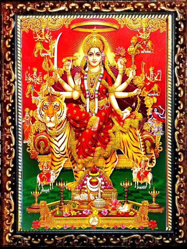 Photo_&_Frame_Durga_Maa