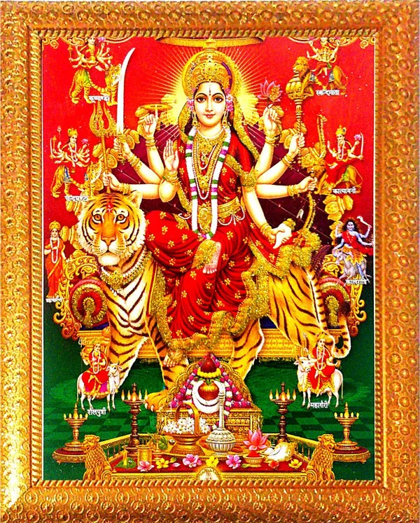 Photo_&_Frame_Durga_Maa