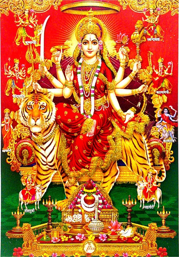 Photo_&_Frame_Durga_Maa