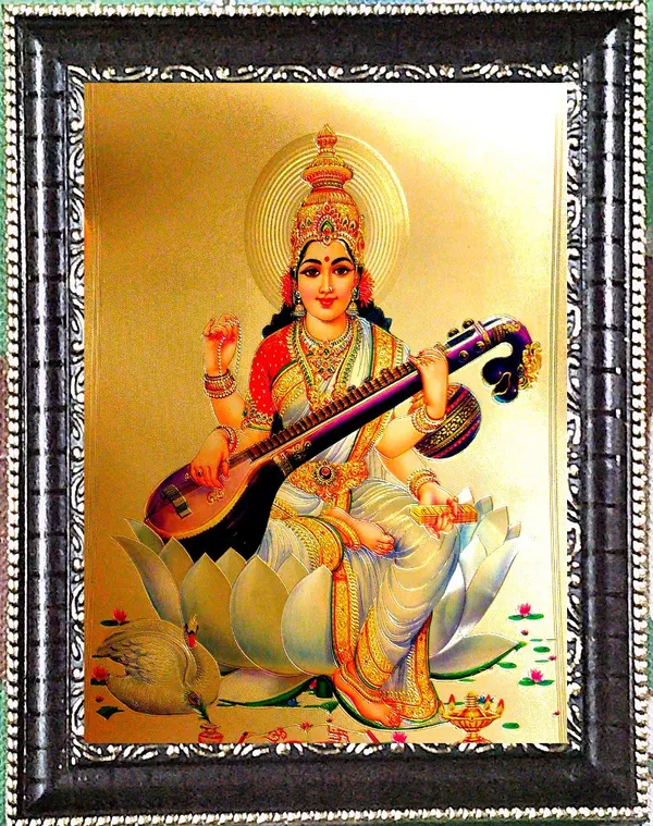 Photo_&_Frame_Saraswati_Ji