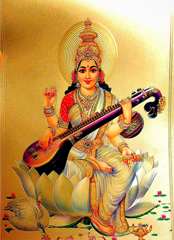 Photo_&_Frame_Saraswati_Ji