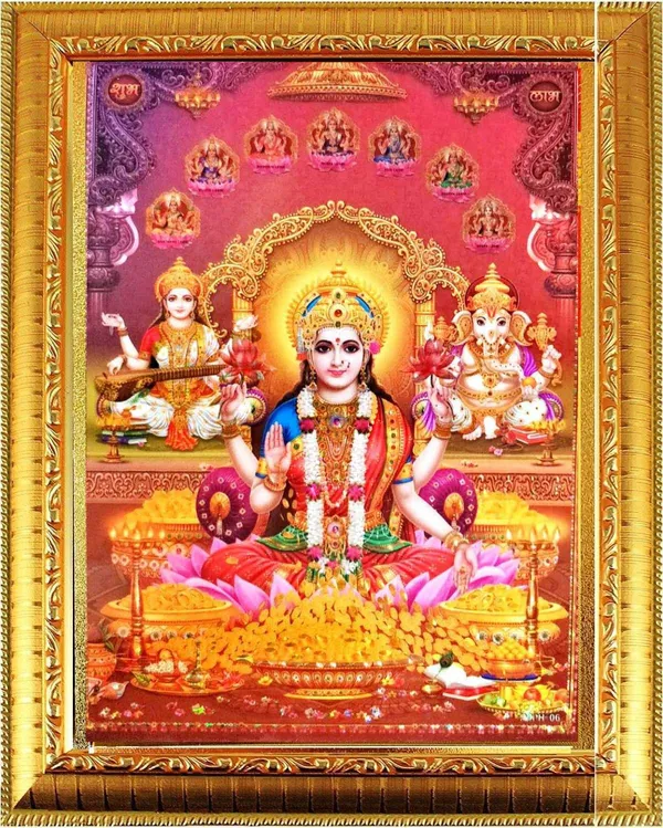 Photo_&_Frame_God_Laxmi_Ganesh_Saraswati_With_Asht_Laxmi___|___|_God__s