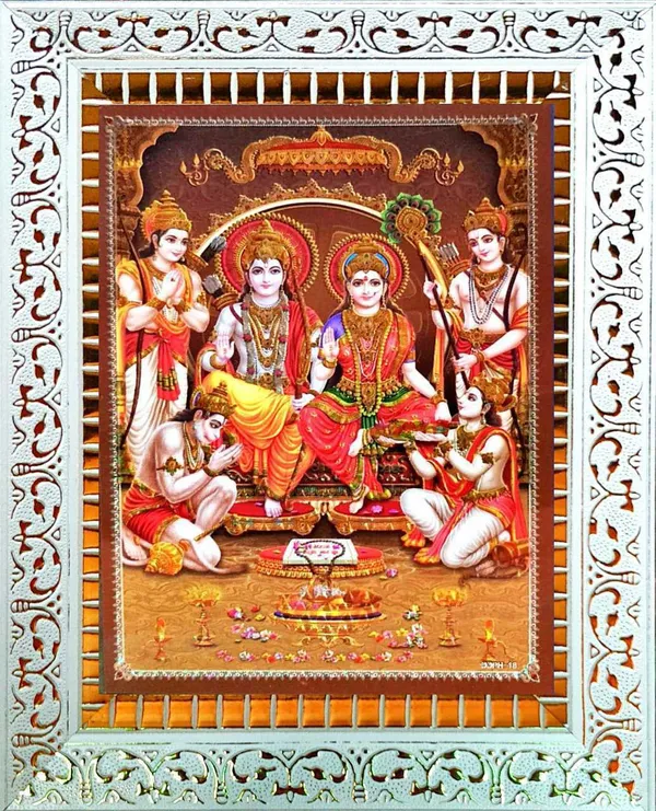 Photo_&_Frame_Ram_Darbar___|_Lord_"Shri_Ram"_"Goddess_Sita_Mata"_"Lakshmana_Ji"_With_"Hanuman_Ji"_God__s