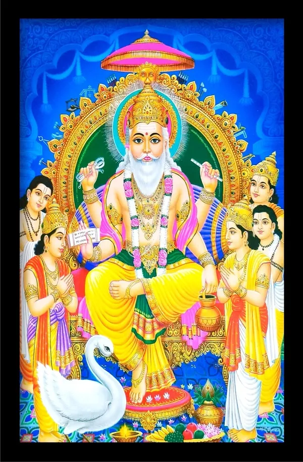 Photo_&_Frame_Poster_Of_Vishwakarma_Painting___Painting_Wall_Mount
