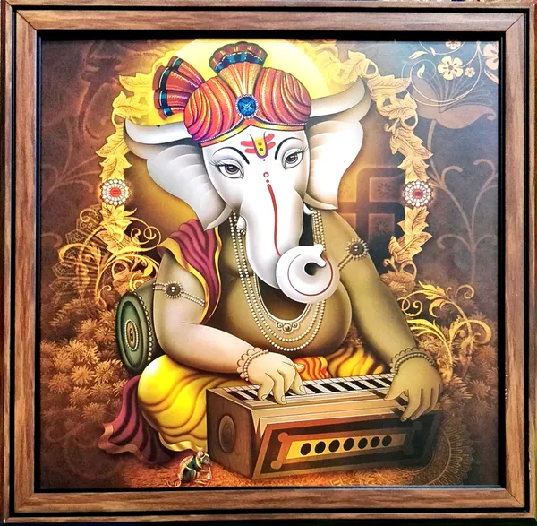 Photo_&_Frame_3_Ganesha_Wall_Paintings_With_Frame_For_Living_Room_Wall_Hanging_Digital_Reprint_13_Inch_X_13_Inch_Painting_(With_Frame,_Pack_Of_3)