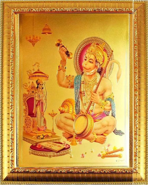 Photo_&_Frame_Hanuman_Ji_With_Ram_Ji_God