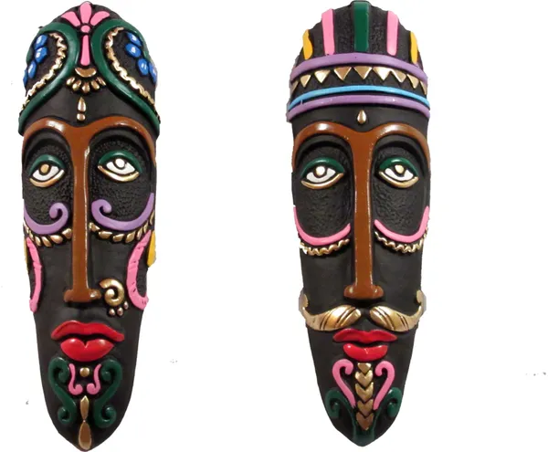 Terracotta_Wall_Hanging_Tribal_King_Queen_Mask_Decorative_Showpiece_|_Home_Decor_Decorative_Showpiece_-_17_Cm_(Terracotta,_Multicolor)