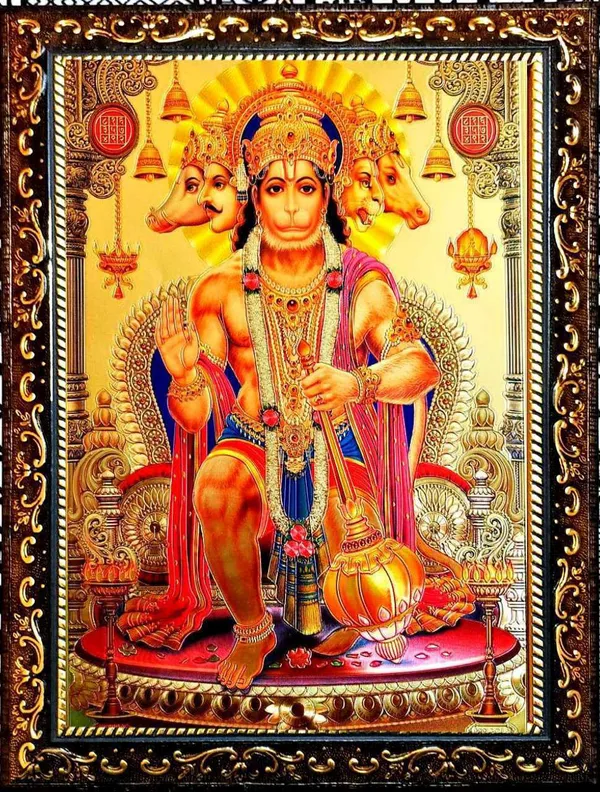 Photo_&_Frame_Panchmukhi_Hanuman_Ji_God