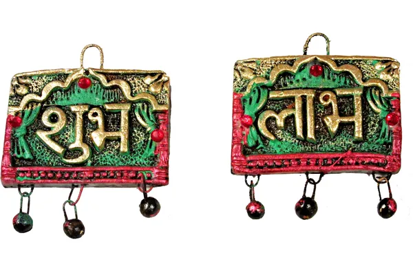 Handmade_Terracotta_Shubh_Labh_Wall_Hanging_For_Home_Decor_Decorative_Showpiece_-_8_Cm_(Terracotta,_Multicolor)