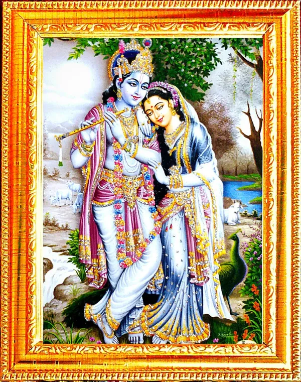 Photo_&_Frame_Radha_Krishna