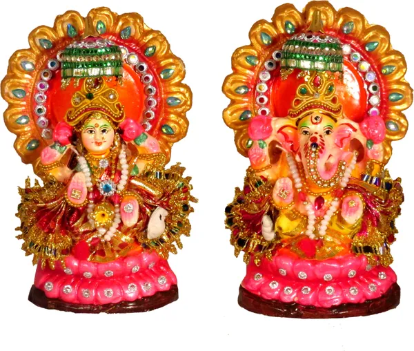 Terracotta_Laxmi_Ganesh_Murti_/_Laxmi_Ganesh_Idol_Decorative_Showpiece_-_16_Cm_(Terracotta,_Multicolor)