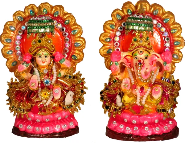 Terracotta_Laxmi_Ganesh_Murti_/_Laxmi_Ganesh_Idol_Decorative_Showpiece_-_16_Cm_(Terracotta,_Multicolor)