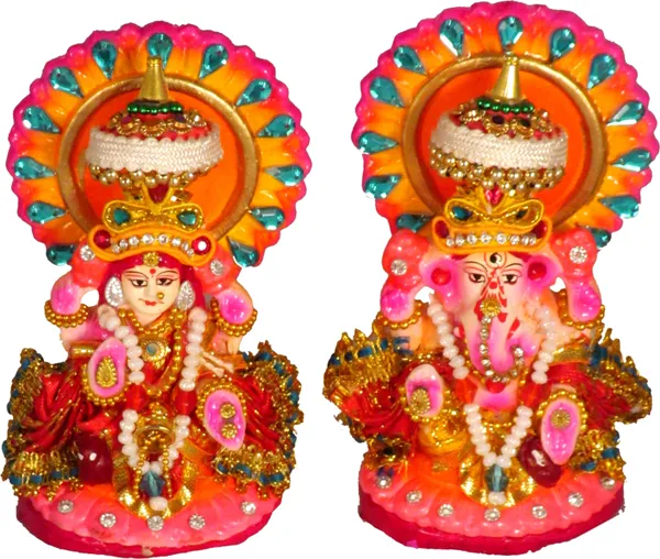 Terracotta_Laxmi_Ganesh_Murti_/_Clay_Laxmi_Ganesh_Idol_Decorative_Showpiece_-_12_Cm_(Terracotta,_Multicolor)