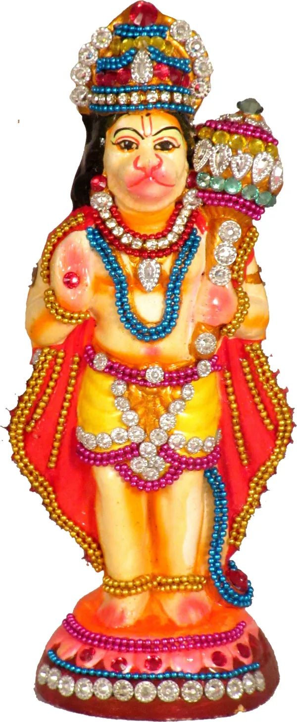 Terracotta_Hanuman_Ji_Murti_For_Home_|_Hanuman_Idol_Decorative_Showpiece_-_16_Cm_(Terracotta,_Multicolor)