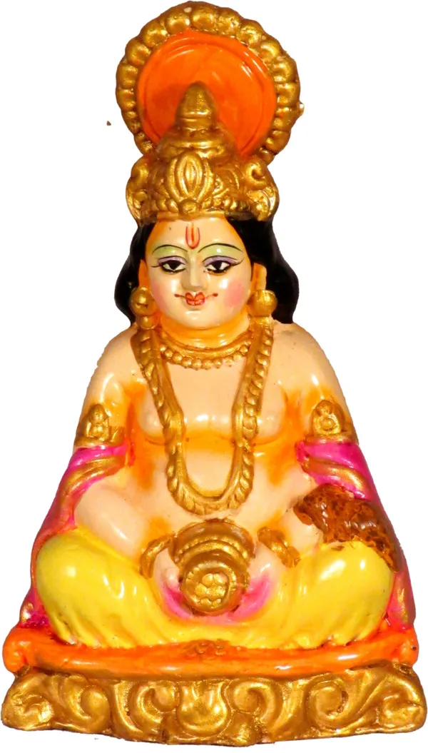 Terracotta_Kuber_Ji_Murti_|_Kuber_Statue_Decorative_Showpiece_-_14_Cm_(Terracotta,_Multicolor)