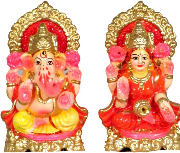 Laxmi_Ganesh_Idol_|_Ganesh_Laxmi_Ji_Idol_For_Diwali_Decorative_Showpiece_-_17_Cm_(Terracotta,_Multicolor)