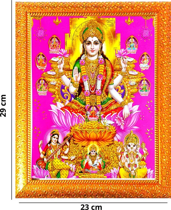 Photo_&_Frame_Ashta_Laxmi_With_Laxmi_Ganesh_Saraswati_Ji