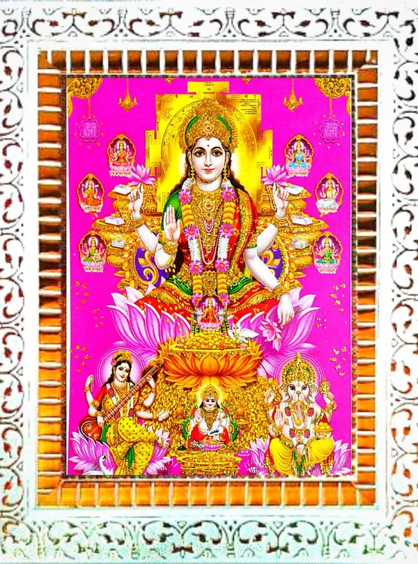 Photo_&_Frame_Ashta_Laxmi_With_Laxmi_Ganesh_Saraswati_Ji