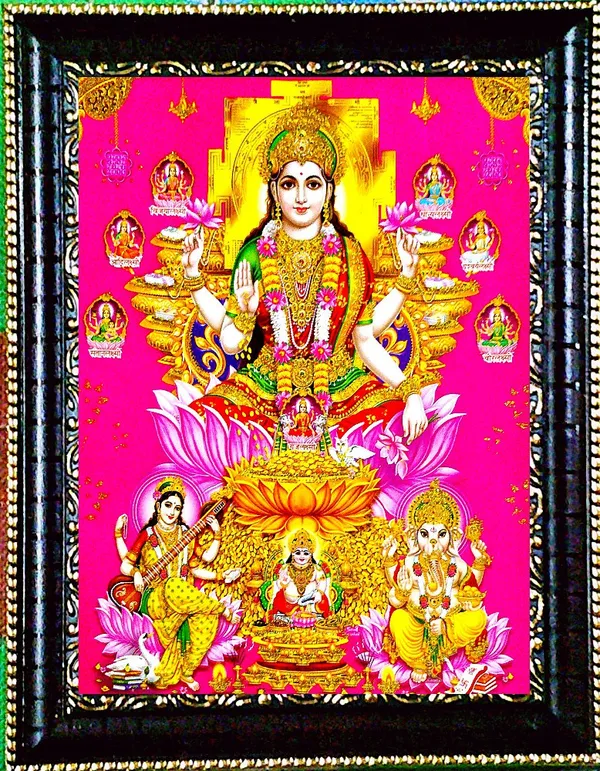 Photo_&_Frame_Ashta_Laxmi_Ji_With_Saraswati_Ji_Kuber_Ji_And_Ganesh_Ji