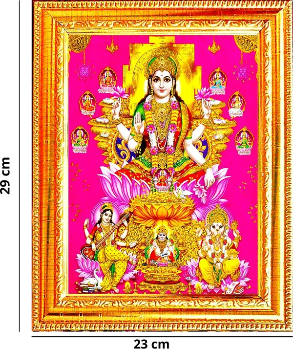 Photo_&_Frame_Ashta_Laxmi_Ji_With_Saraswati_Ji_Kuber_Ji_And_Ganesh_Ji