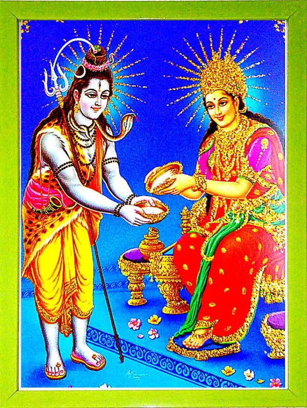 Photo_&_Frame_Annapurna_Ji_With_Shiv_Ji_|_Annapurna_Mata