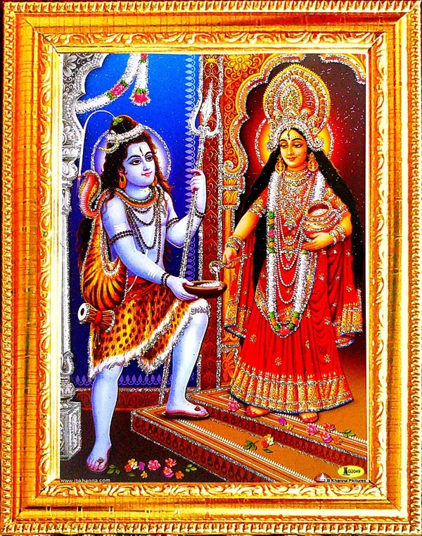 Photo_&_Frame_Annapurna_Ji_With_Shiv_Ji_|_Annapurna_Mata