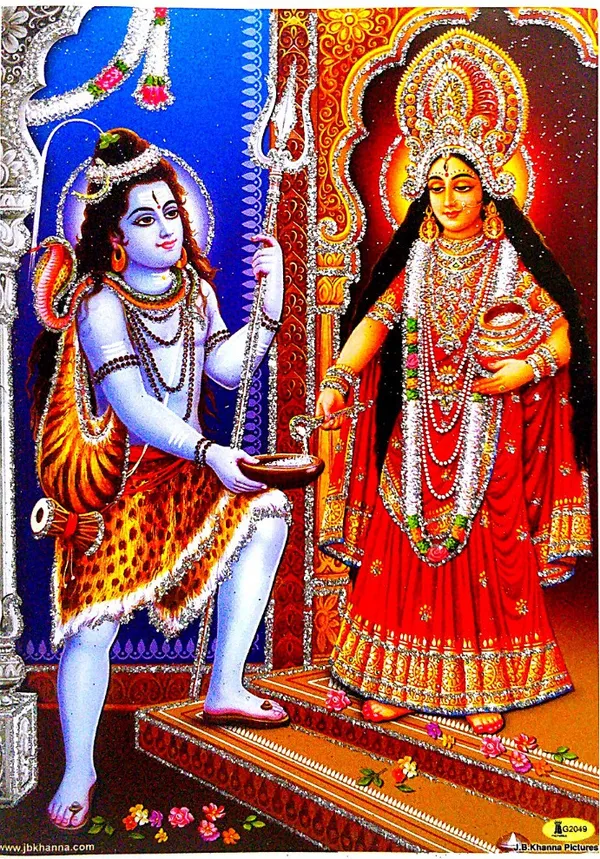 Photo_&_Frame_Annapurna_Ji_With_Shiv_Ji_|_Annapurna_Mata