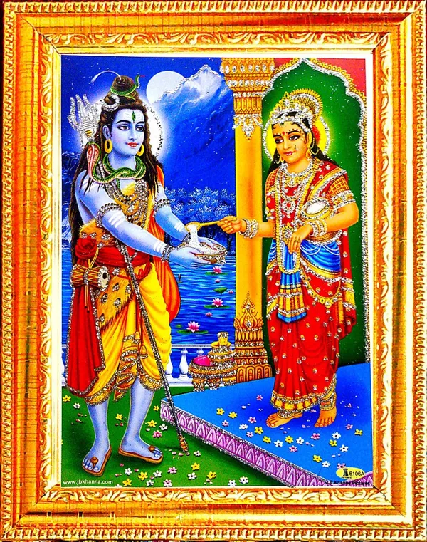 Photo_&_Frame_Annapurna_Ji_With_Shiv_Ji_|_Annapurna_Mata
