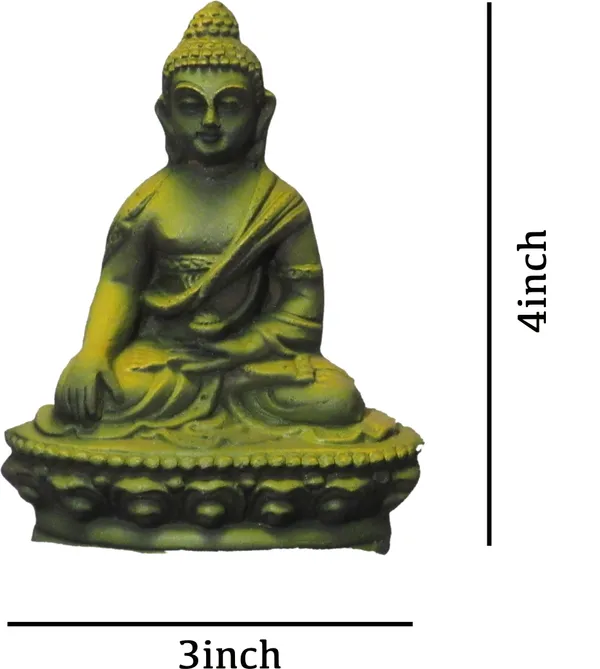 Buddha_Statue_For_Home_Decor_Decorative_Showpiece_-_10_Cm_(Terracotta,_Green)