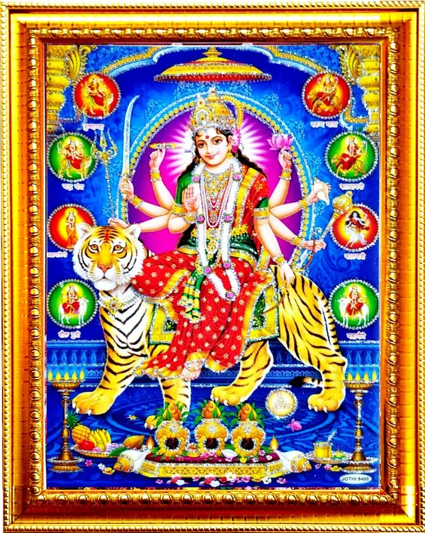 Photo_&_Frame_Durga_Maa