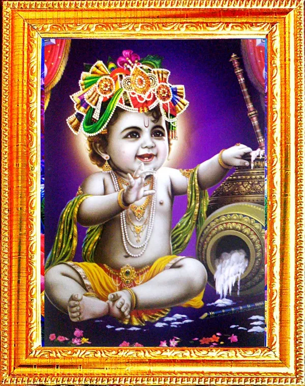 Photo_&_Frame_Bal_Gopal___For_Pooja_|_Hindu_Bhagwan_Devi_Devta_Photo_|_God__s_|_Wall_D????_Cor___|